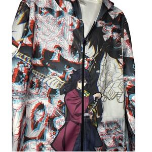 Demon Slayer Anime Zip Up Hoodie‎ All Over Print Otaku Streetwear